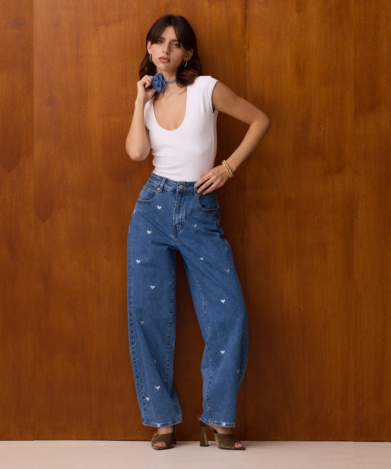Stretch Balloon Jeans Hela Herzchen