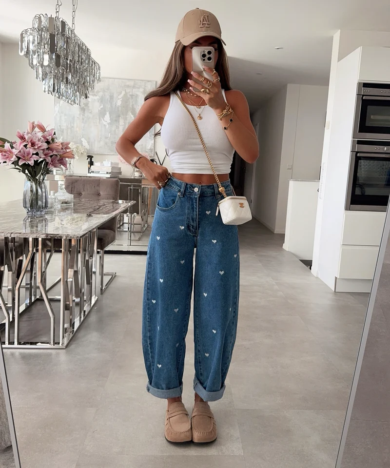 Stretch Balloon Jeans Hela Herzchen