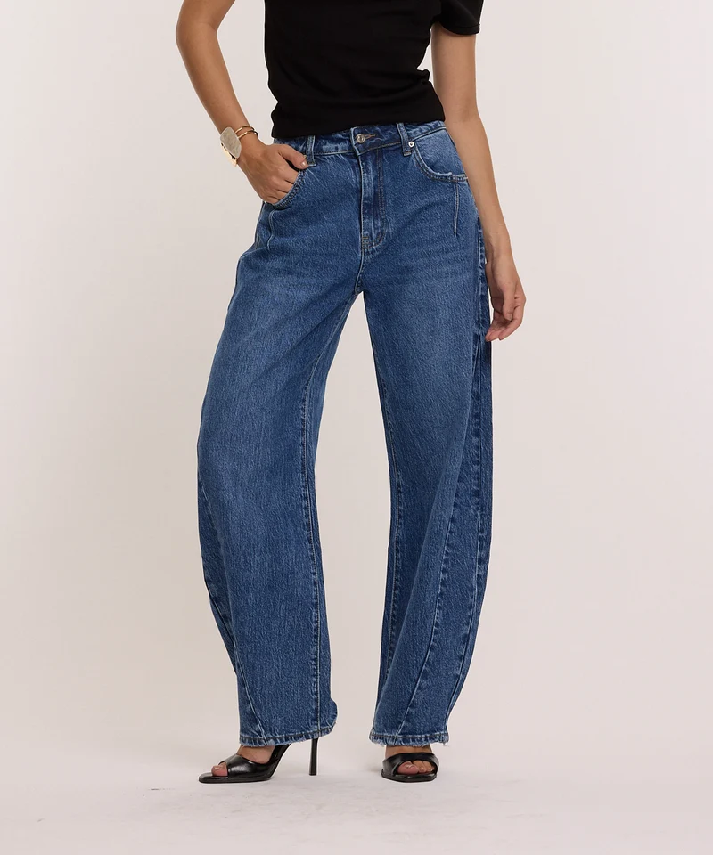 Stretch Balloon Jeans Ovia Vintage Dunkelblau