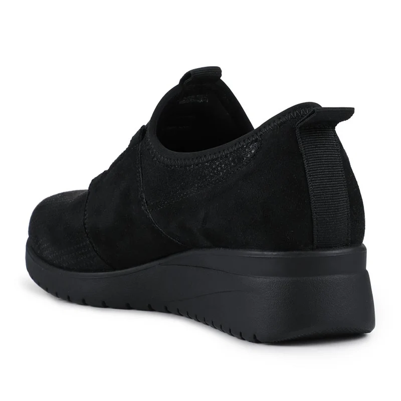 Extra Cushioned Wedge Heel Slip-On Shoes - SANYI42005 / 327 957 - Black