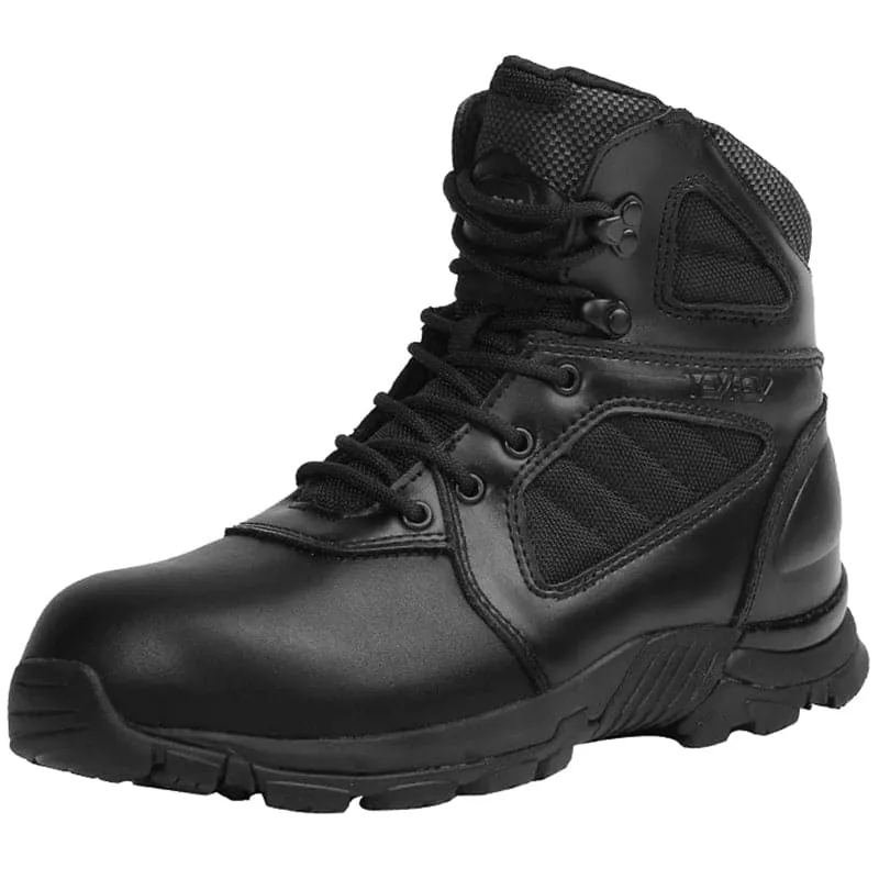 Lightweight Water Repellent Leather Combat Boots for Men