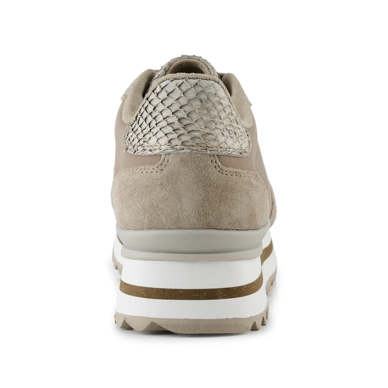 Nora III Leather Plateau - Silver Mink