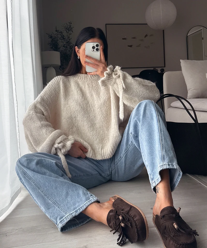 Barrel Jeans Miranda Hellblau