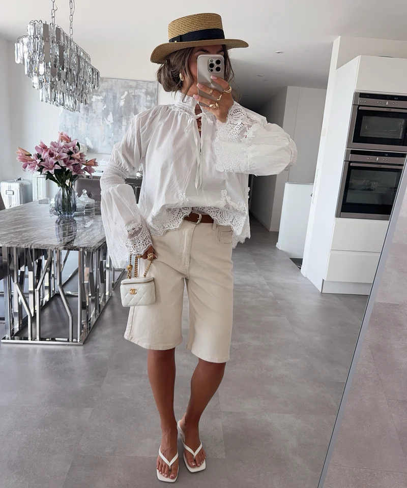 Stretch Bermuda Shorts Lucy Creme