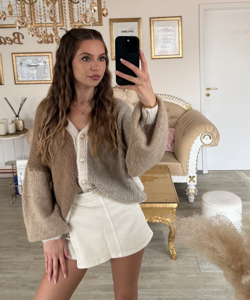 Strickjacke Jasmina Braun