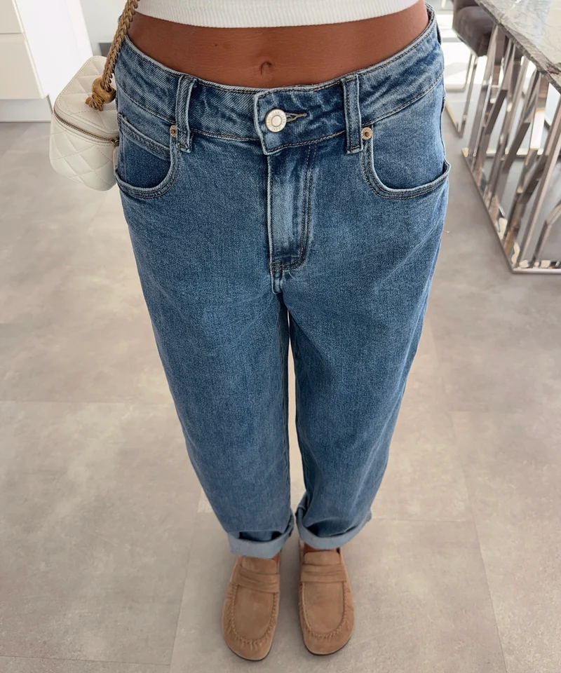 Stretch Balloon Jeans Melis Dunkelblau