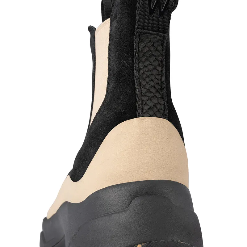 Solveig Suede Waterproof - Black/Coffee Cream