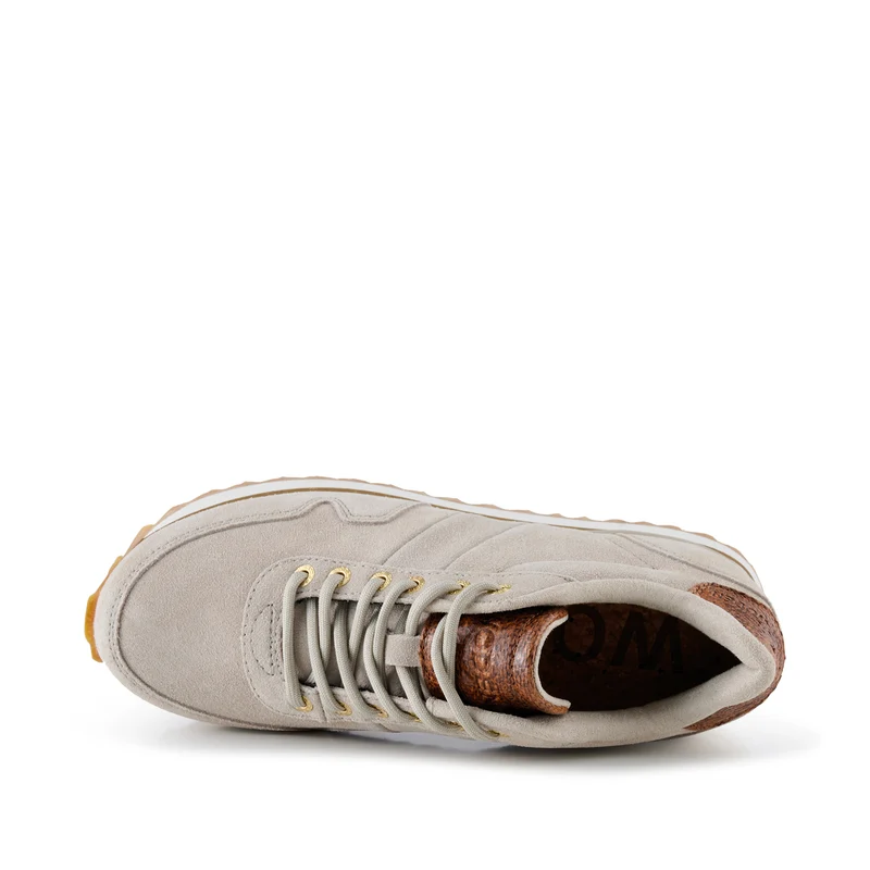 Nora III Suede Plateau - Grey Feather