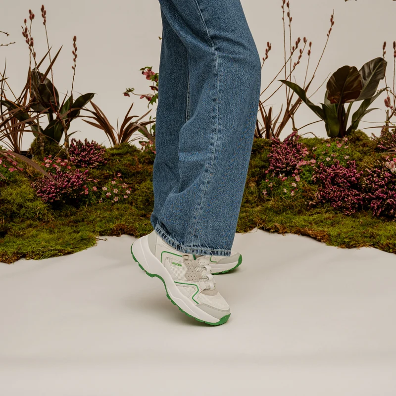 Sif Reflective - White/Basil