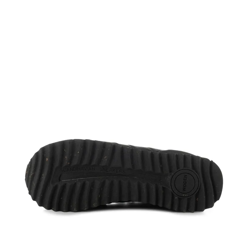 Nora III Full Leather Plateau - Black
