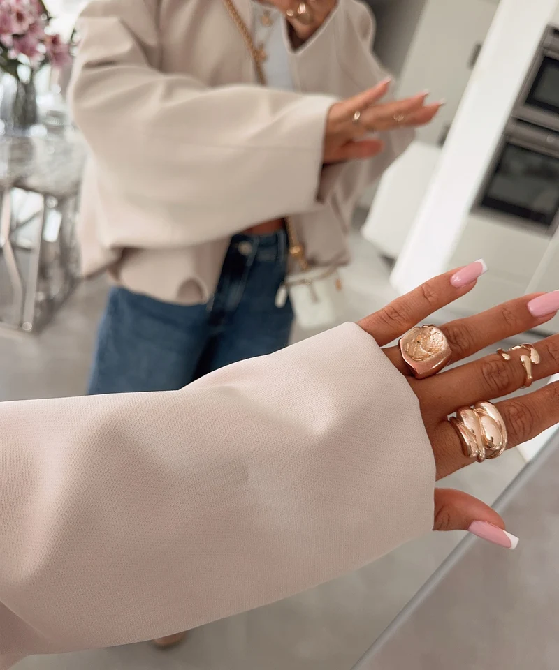 Blousonjacke Velia Beige