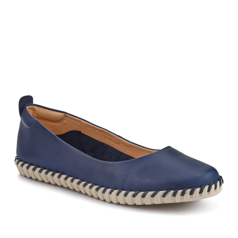 Lightweight Leather Pumps - BELBT41001 / 327 496 - Navy