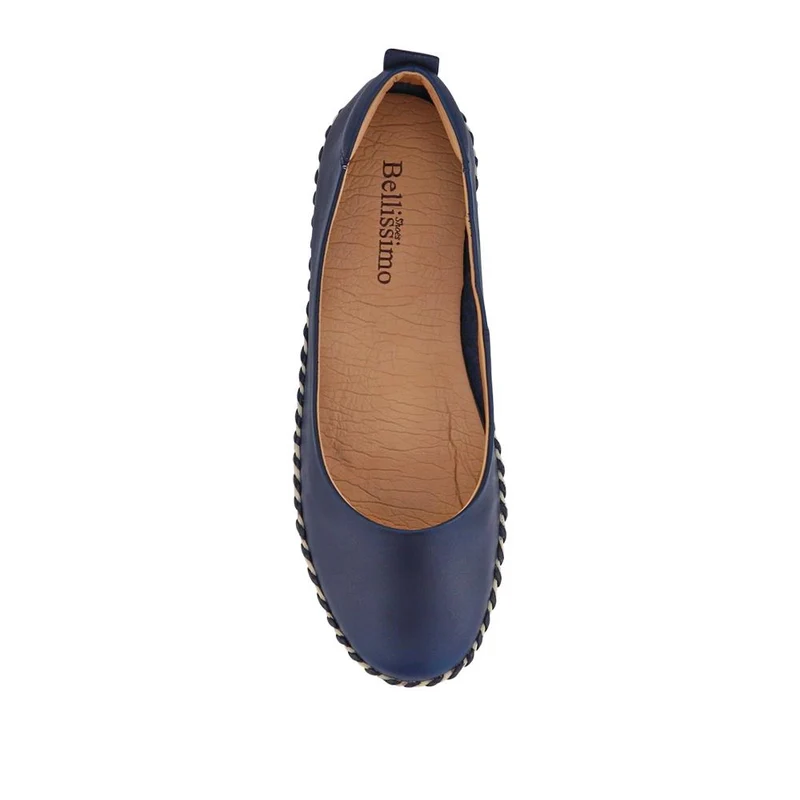 Lightweight Leather Pumps - BELBT41001 / 327 496 - Navy