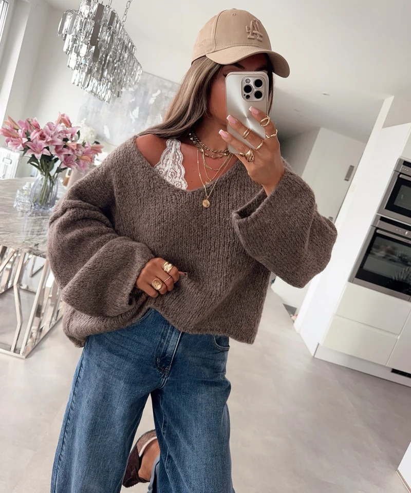Pullover Rava Braun