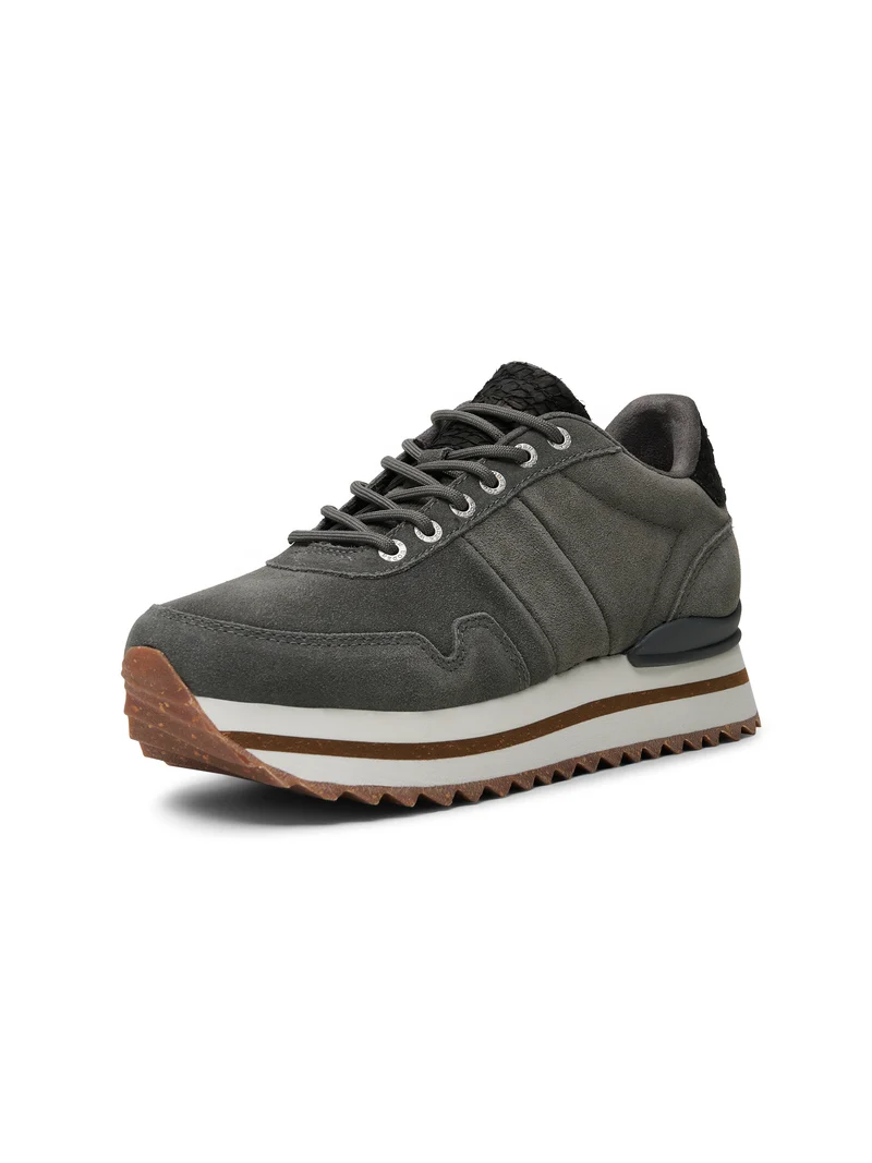 Nora III Suede Plateau - Dark Grey
