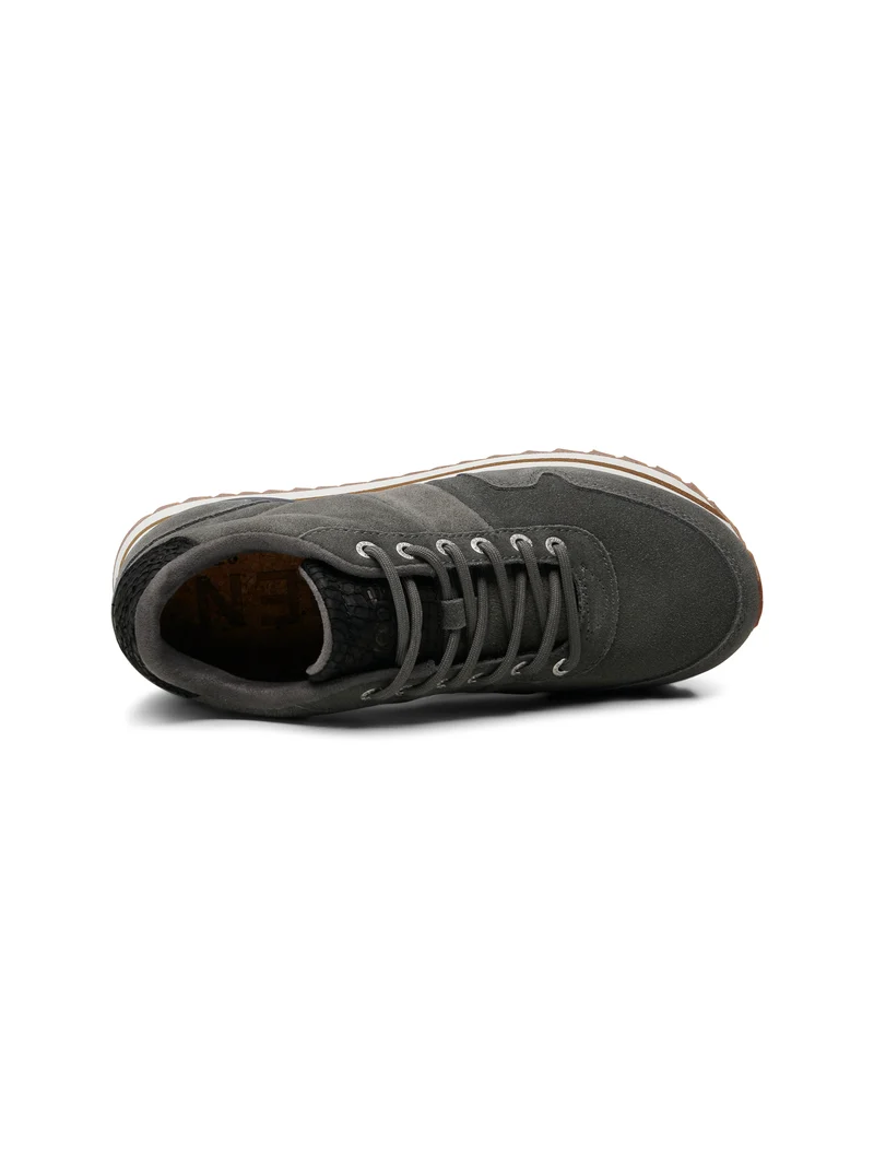 Nora III Suede Plateau - Dark Grey