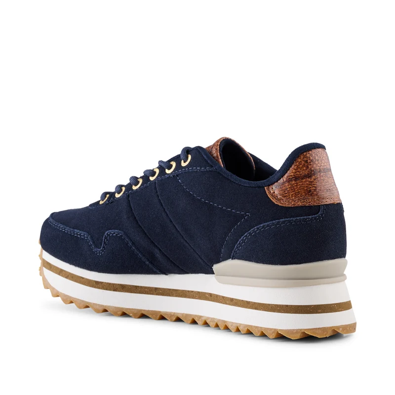 Nora III Suede Plateau - Dark Navy