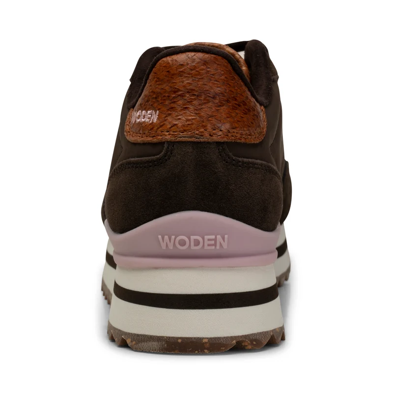 Nora III Leather Plateau - Chocolate