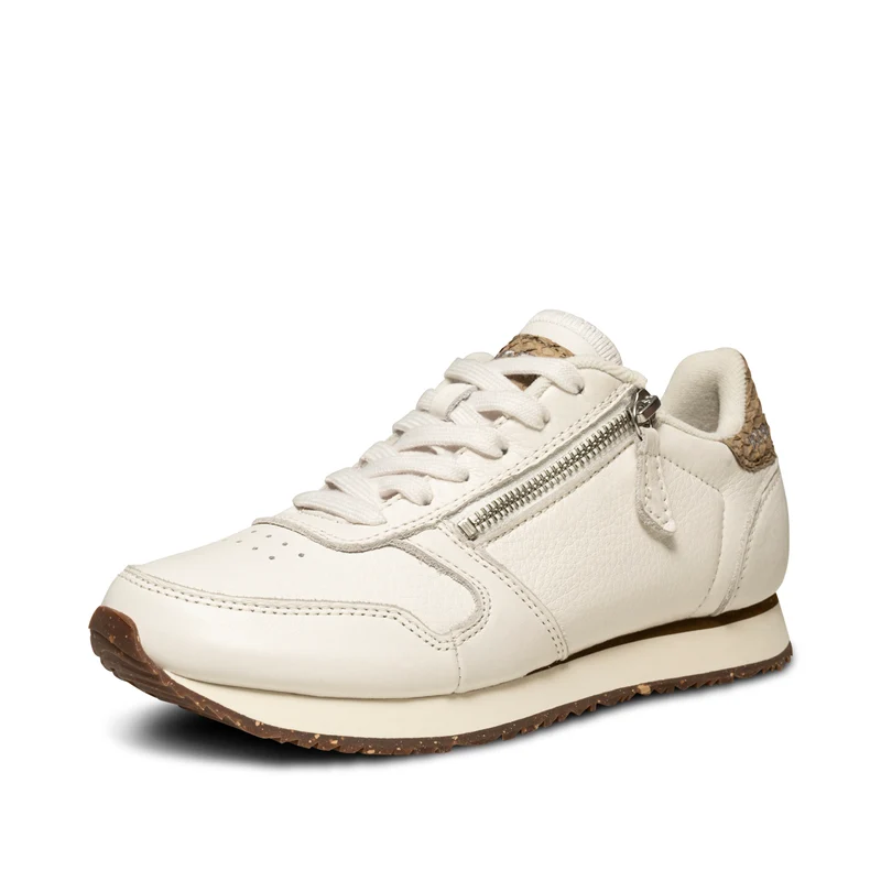 Ydun Leather Zipper - Blanc de Blanc