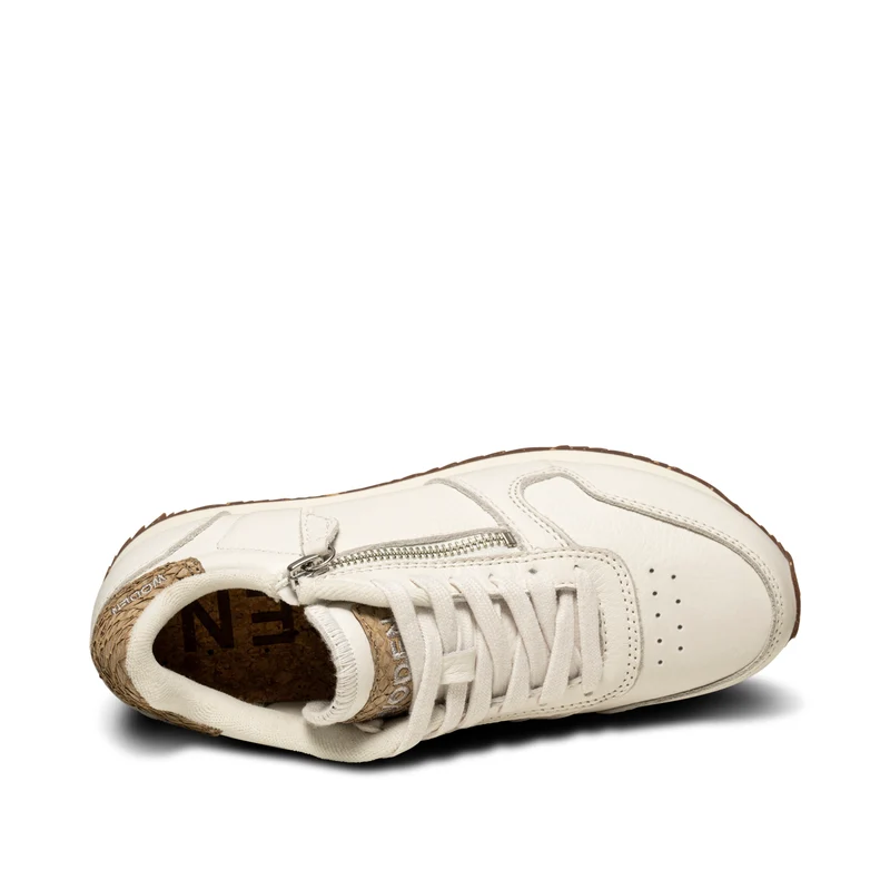 Ydun Leather Zipper - Blanc de Blanc