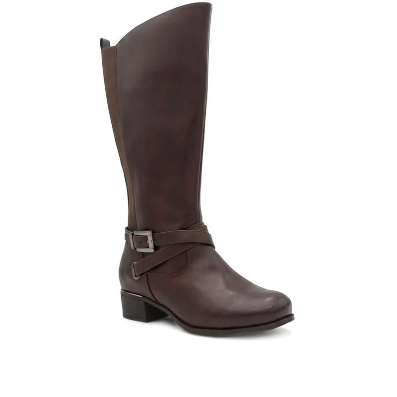EasyFit Extra Wide Stretch Back Long Boots - MALTON / 328 473