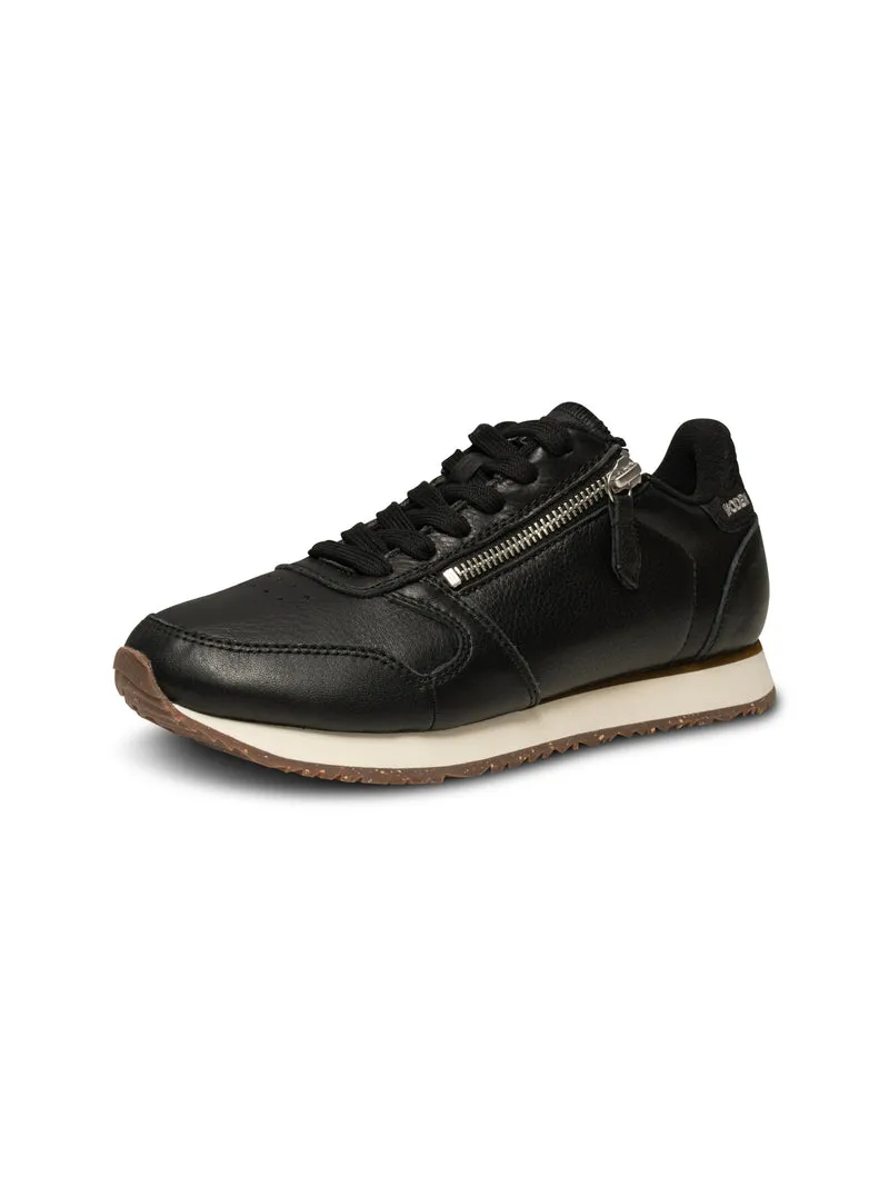 Ydun Leather Zipper - Black