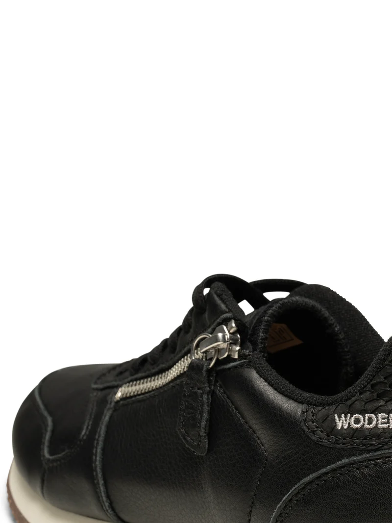 Ydun Leather Zipper - Black