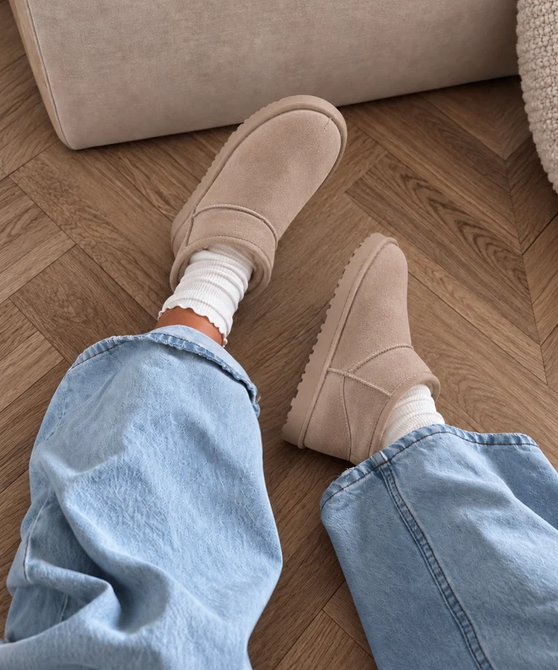 Gefütterte Boots Ciri Beige