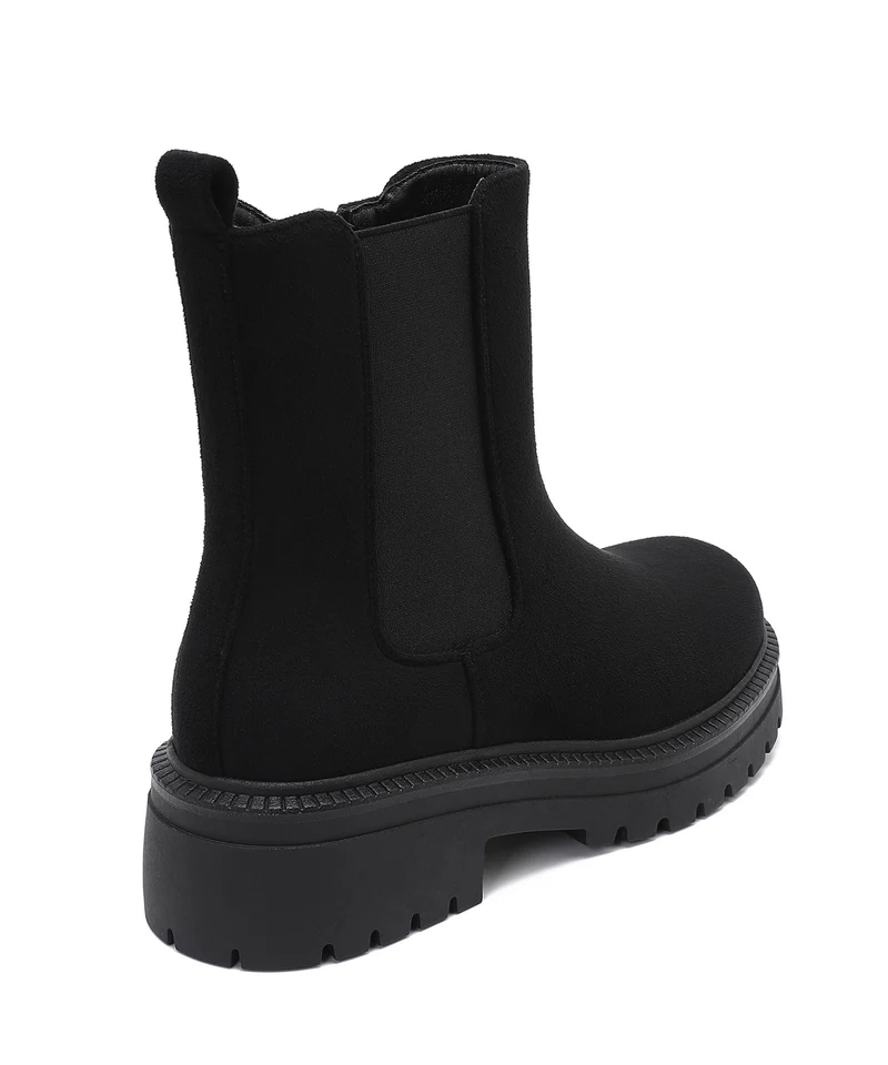 Wildleder Chelsea Boots Lania Schwarz