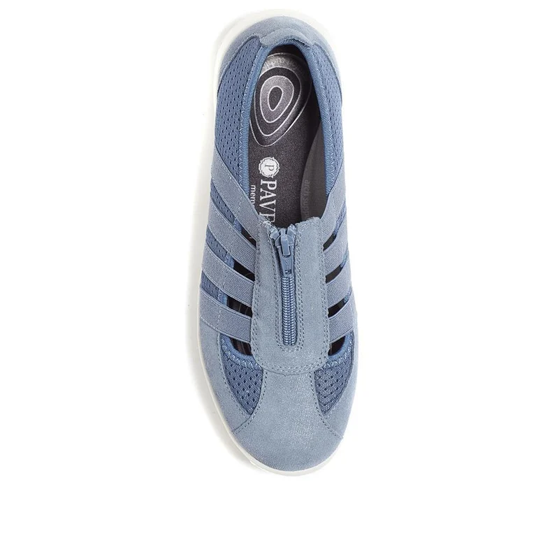Leather Slip-On Shoes - BRK24000 / 308 245 - Denim