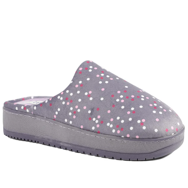 Cushioned Memory Foam Mule Slippers - QING43000 / 329 335 - Lilac Multi
