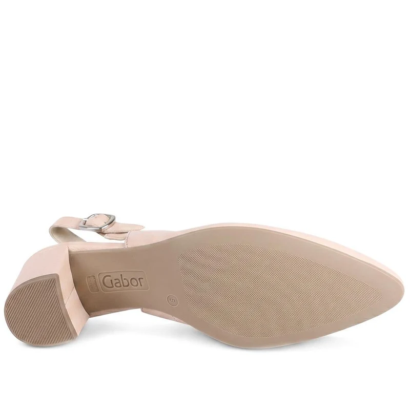Gabor Buckle Fasten Heeled Court Shoes - GABC43512 / 330 410 - Pink