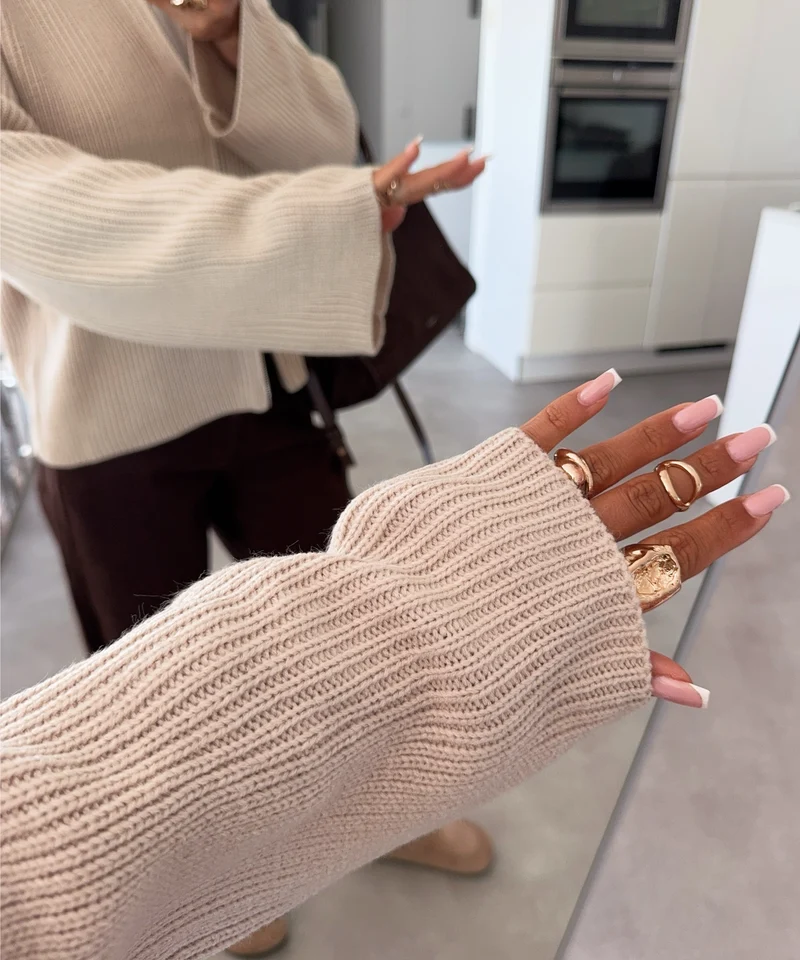 Zip Jacke Pinja Beige