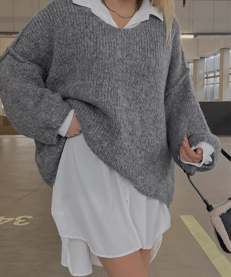 Oversize Bluse Alina Weiß