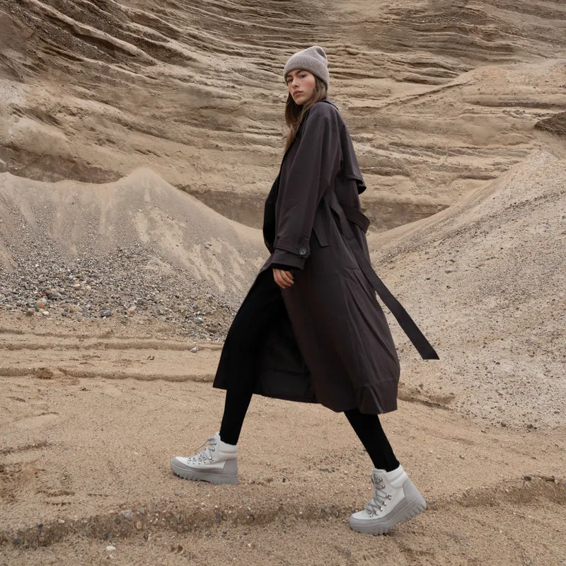 Iris Track Leather - Whisper White/Silver Lining