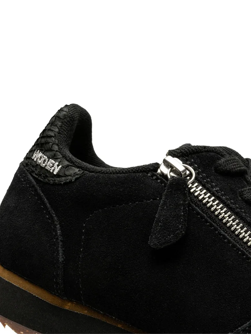 Ydun Suede Zipper - Black