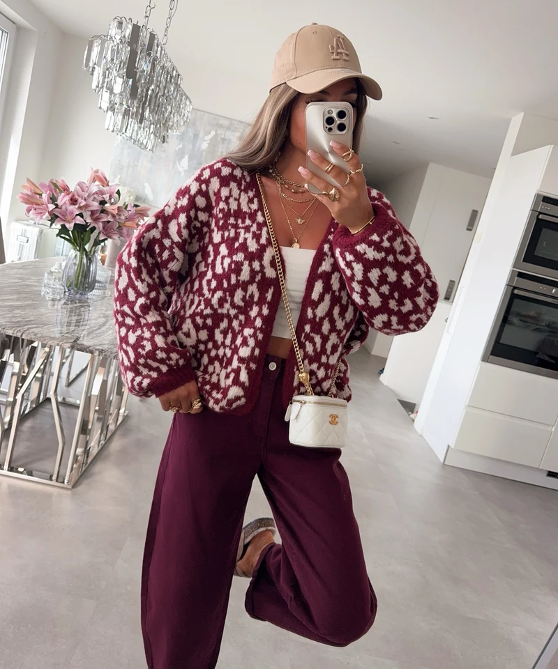 Cardigan Lira Weinrot Leo
