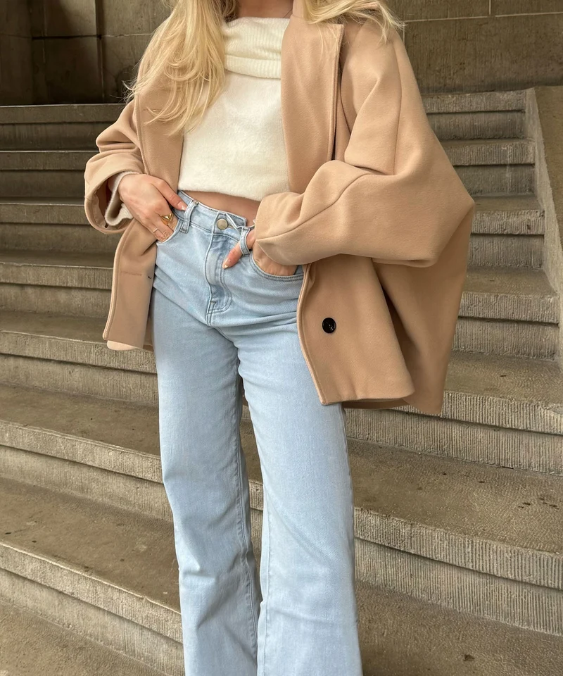 Oversize Jacke Joana Beige