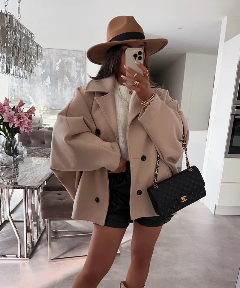 Oversize Jacke Joana Beige