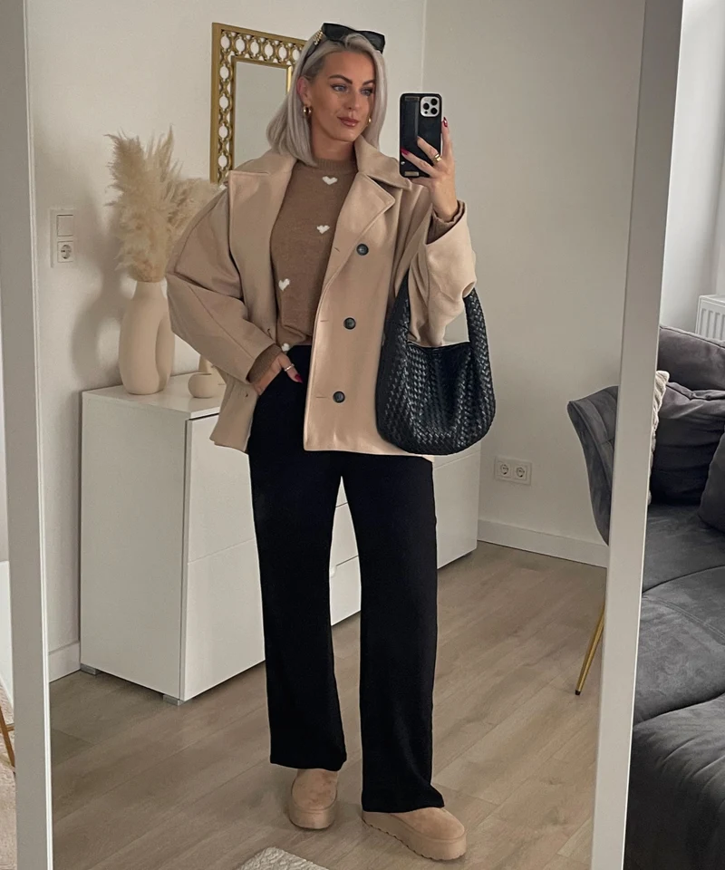 Oversize Jacke Joana Beige