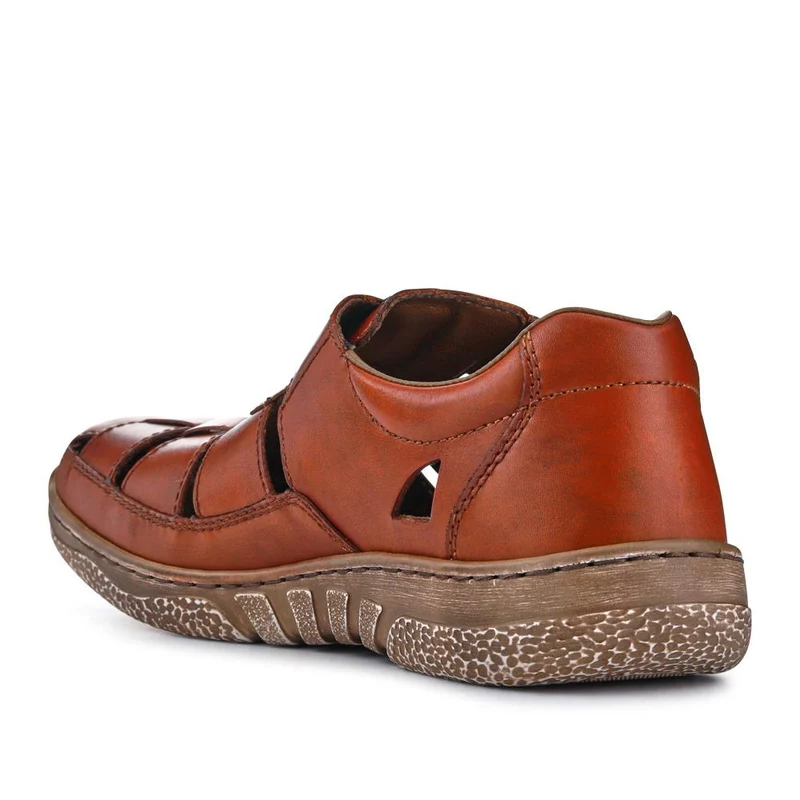 Breathable Leather Touch-Fasten Shoes - RKR41531 / 326 938 - Tan