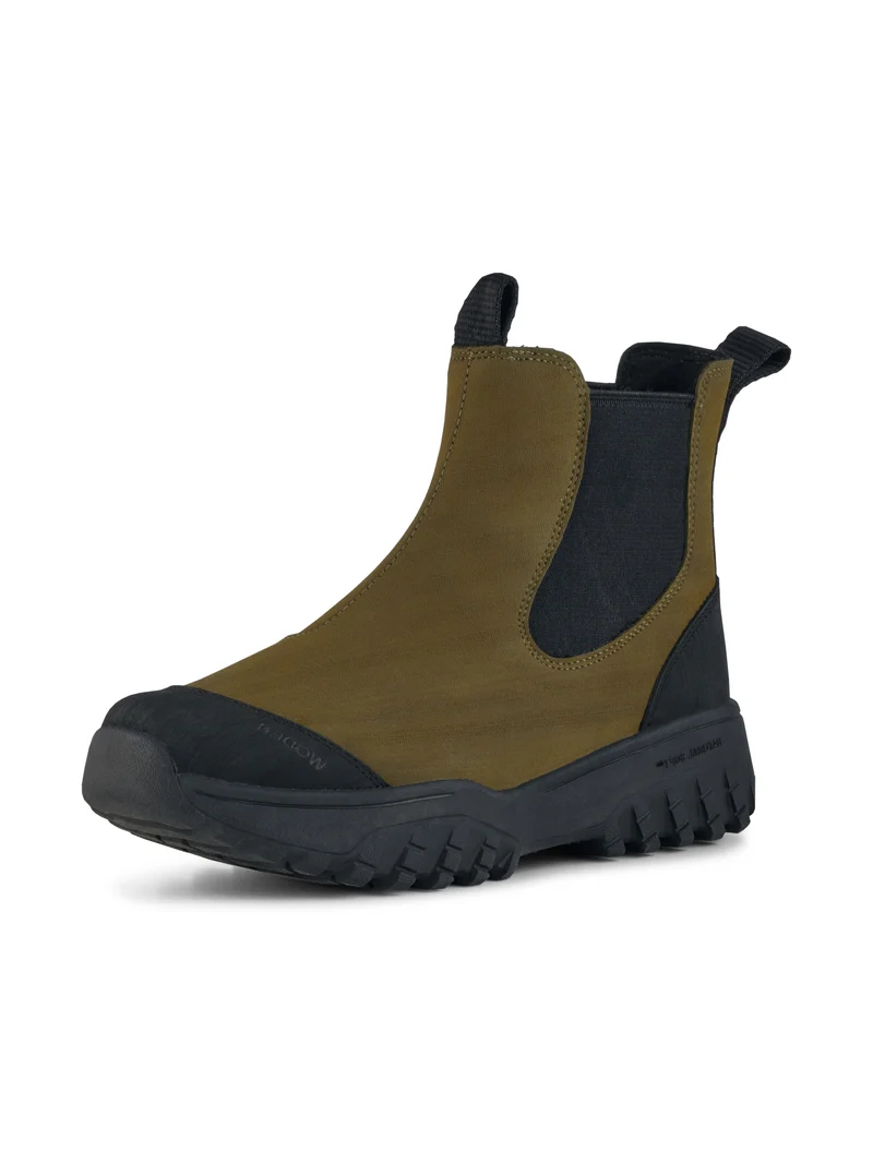 Magda Rubber Track Boot - Dark Olive/Black