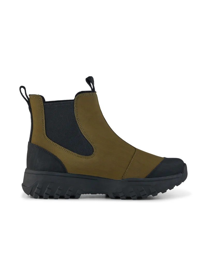 Magda Rubber Track Boot - Dark Olive/Black