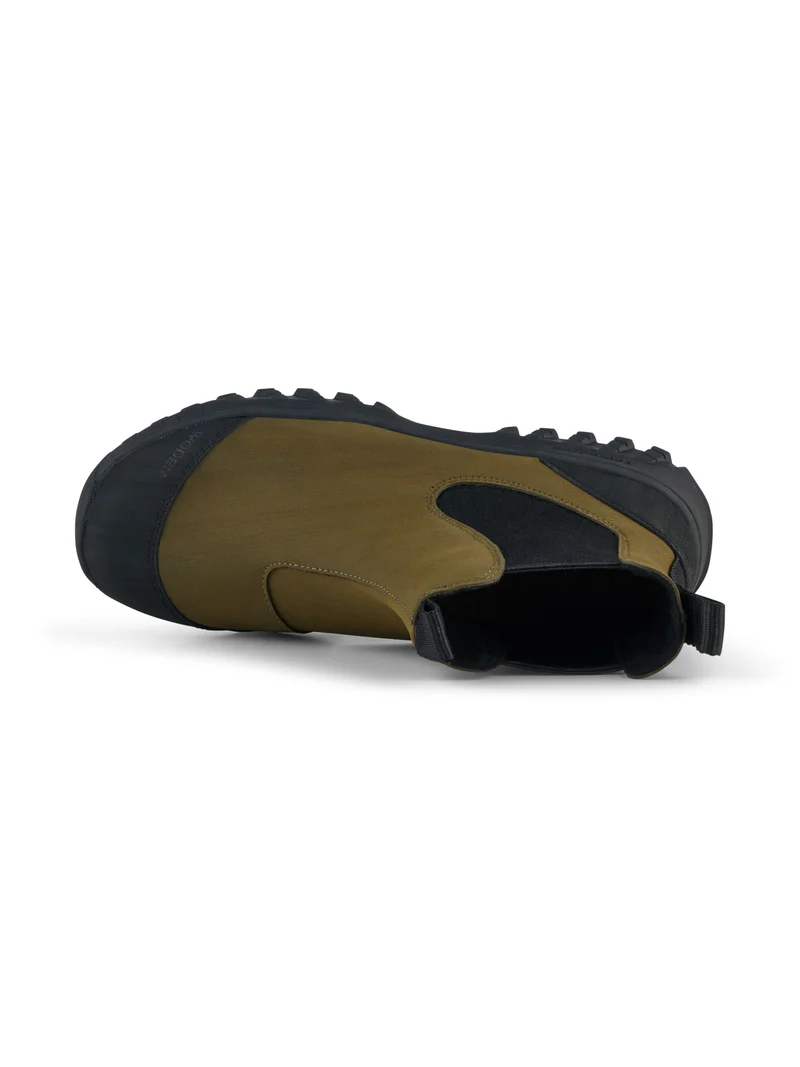 Magda Rubber Track Boot - Dark Olive/Black