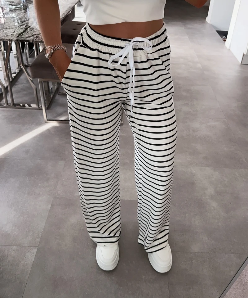 Stoffhose Malika Weiß