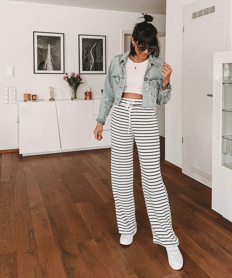 Stoffhose Malika Weiß
