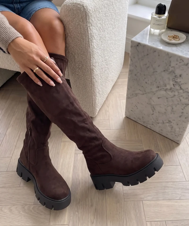 Wildleder Stiefel Asha Braun