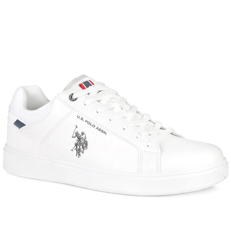 US POLO ASSN Rokko Lace Up Trainers - USPOL43001 / 330 390 - White