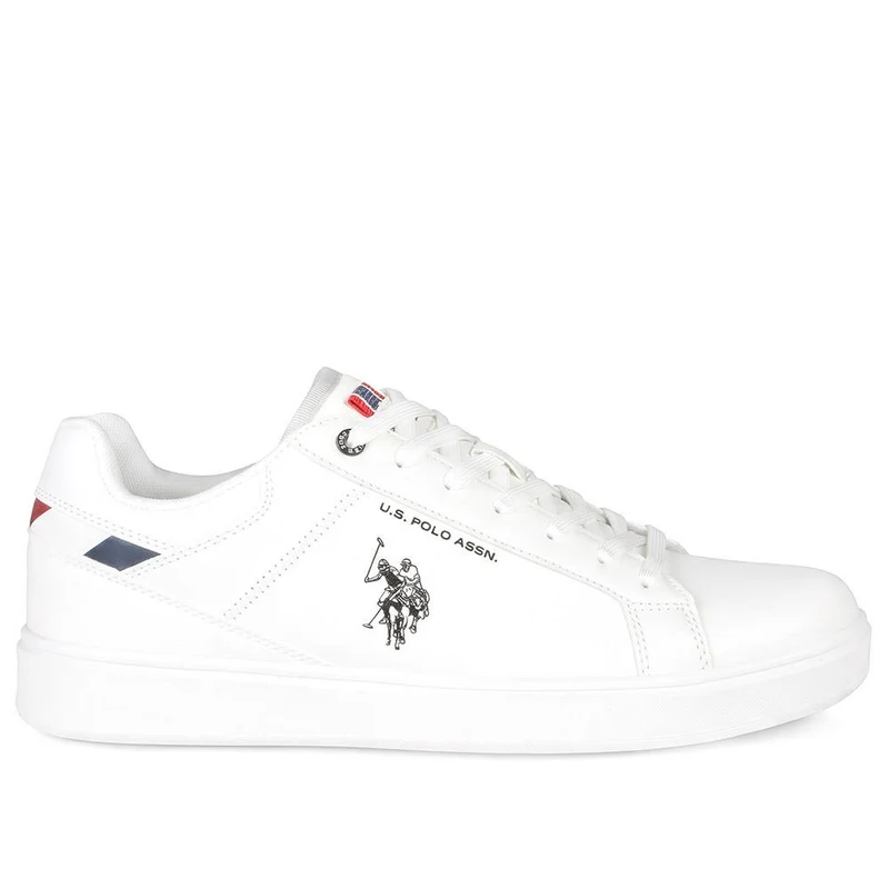 US POLO ASSN Rokko Lace Up Trainers - USPOL43001 / 330 390 - White