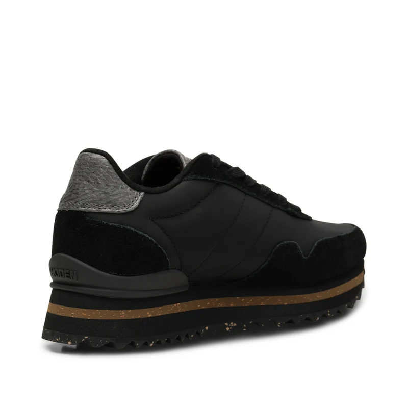 Nora III Leather Plateau - Black